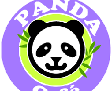 パンダの円形ロゴマーク